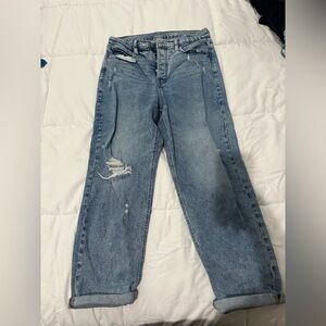 Old Navy Light Blue Distressed Boyfriend Jeans